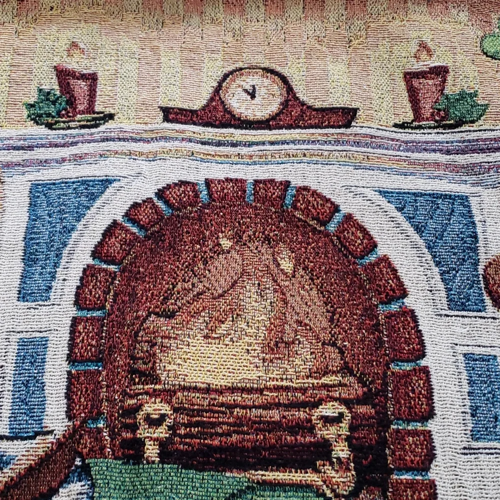 Walt Disney World Mickey's Holiday Gathering Woven Knit Throw 60X50